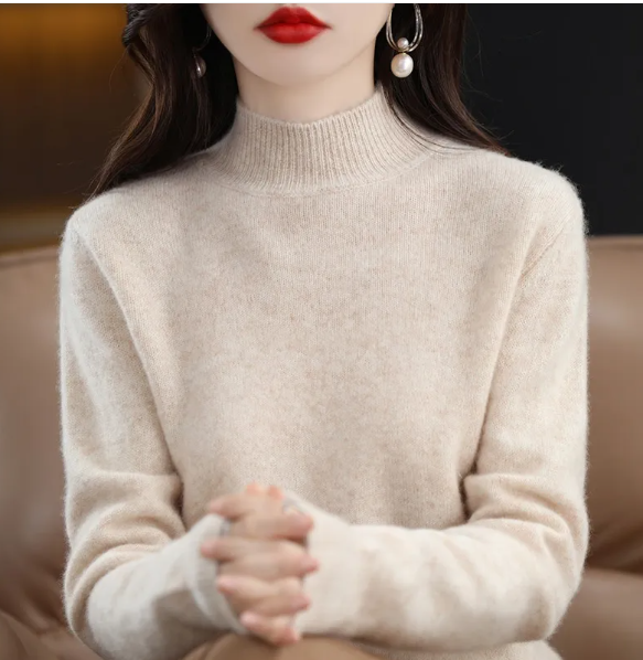 Autumn/Winter Half-High Collar Sweater - Outfitly Co