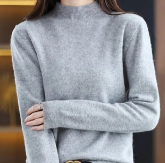 Autumn/Winter Half-High Collar Sweater - Outfitly Co