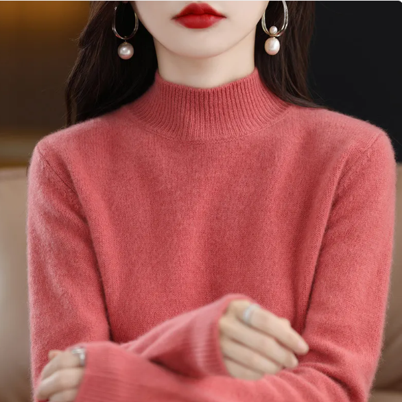Autumn/Winter Half-High Collar Sweater - Outfitly Co