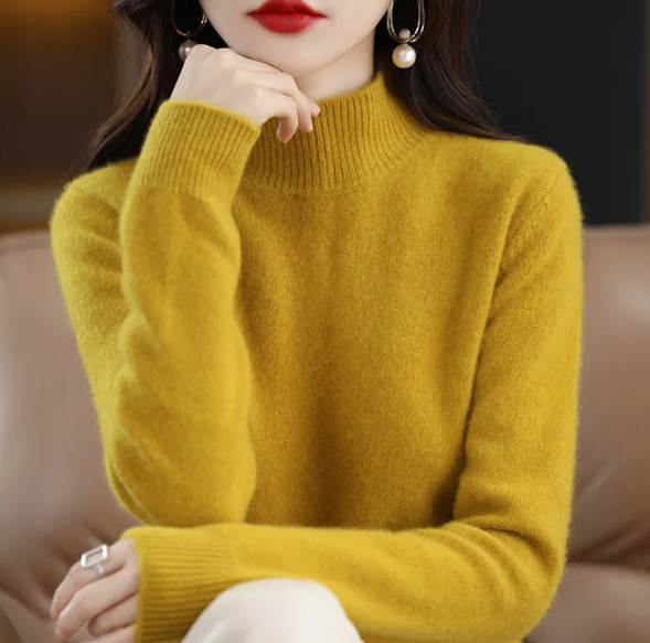Autumn/Winter Half-High Collar Sweater - Outfitly Co